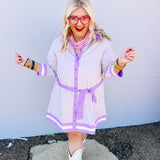 Entro Miss Lavender Stripe Dress