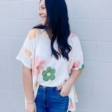 Stepping into Spring Top in Ivory