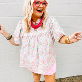 Haptics Happy Girl Floral Top