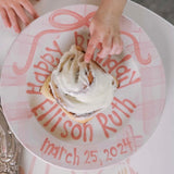 Heirloom Birthday Plate: Girls Plaid Bows