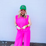 Oddi Obsessed Set in Neon Pink
