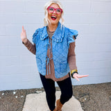Oddi Quilted Denim Vest