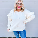 Ivory Bow Sweatshirt