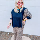 Stylive Black/Leopard Top