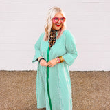 Entro Master's Stripe Green Dress