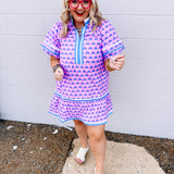 Jodifl Spring Boho Orchid Floral Dress