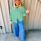 Polkadot Denim Pants