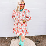 October Blooms Floral Dress
