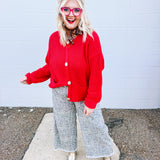 Oddi Cardigan in Red