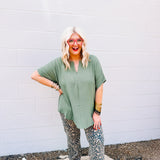 Zenana Airflow Top in Olive