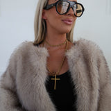 WRAP AROUND CROSS NECKLACE
