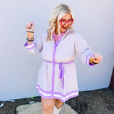 Entro Miss Lavender Stripe Dress
