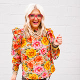 Oddi Sage Multi Blouse