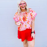 Oddi Pink Multi Top