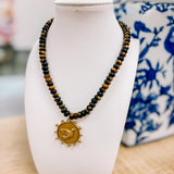 Hart Designs Mallard Duck Brown Beaded Necklace