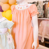 LuLu BeBe Pumpkin Smocked Dress