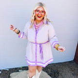 Entro Miss Lavender Stripe Dress