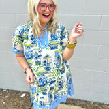 Blue Villa Dress