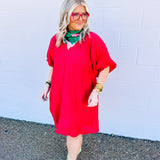 Mixed Signals Dress - Red