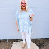 Oddi Sharkbite Top in Light Grey