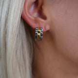 SMALL TWO TONED ROLLY HOOPS