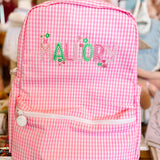 TRVL Mini Backpack Gingham Pink