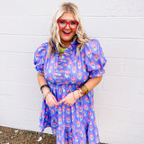 Umgee Periwinkle Mix Dress (+)
