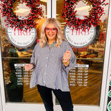 Oddi Striped Button Down