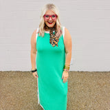 Entro Azalea Green Dress