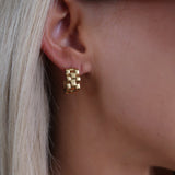 SMALL GOLD ROLLY HOOPS