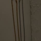 MENS GOLD ROPE CHAIN NECKLACE