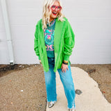 Carole Christian Cozy Sherpa Hoodie-Green