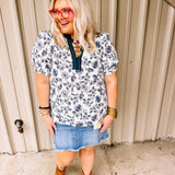 Charleston Floral Top