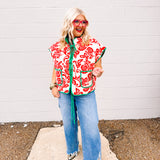 AnnieWear Reversible Christmas Toile Vest