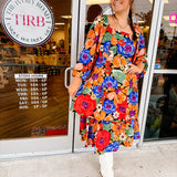 September Flower Garden Tiered Dress