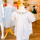 LuLu BeBe Mallard Smocked Top/Bloomer Set