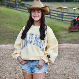 LULU MAC Butter Camo Logo Crew