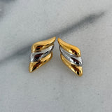 TWO TONED SARAH EARRING