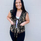 Leopard Bow Vest