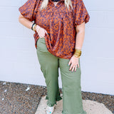 Under the Ruffle Pant in Olive
