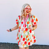 Entro Tulip Fields Red Dress