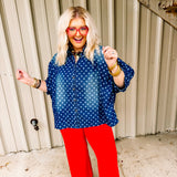 Dolly Polka Dot Oversized Top
