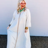 Entro Masters Stripe Sand Dress (+)