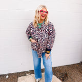 Carole Christian Quilted Animal Print Jacket