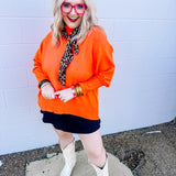 HYFVE Orange Red Turtleneck Sweater