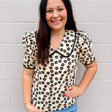 Neutral Flower Power Top