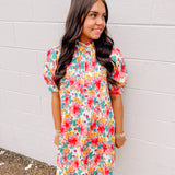 Coral Bloom Dress