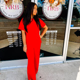 See and Be Seen Red Sweater Top