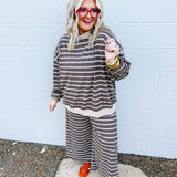 Stripe It Up Pants - Brown Hues