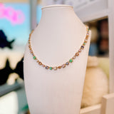 Leigh Dainty Fall Jeweled Necklace